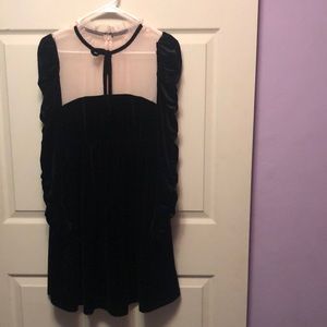 Chelsea and violet velvet midi dress